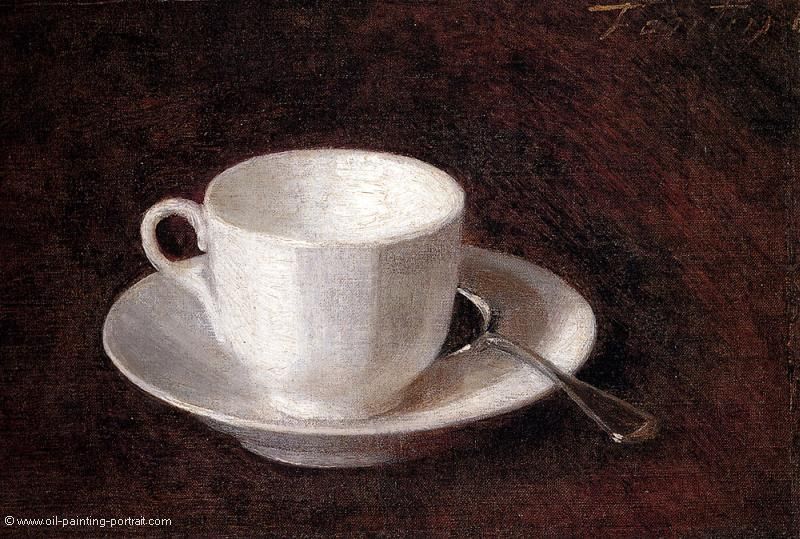 White Cup and Saucer