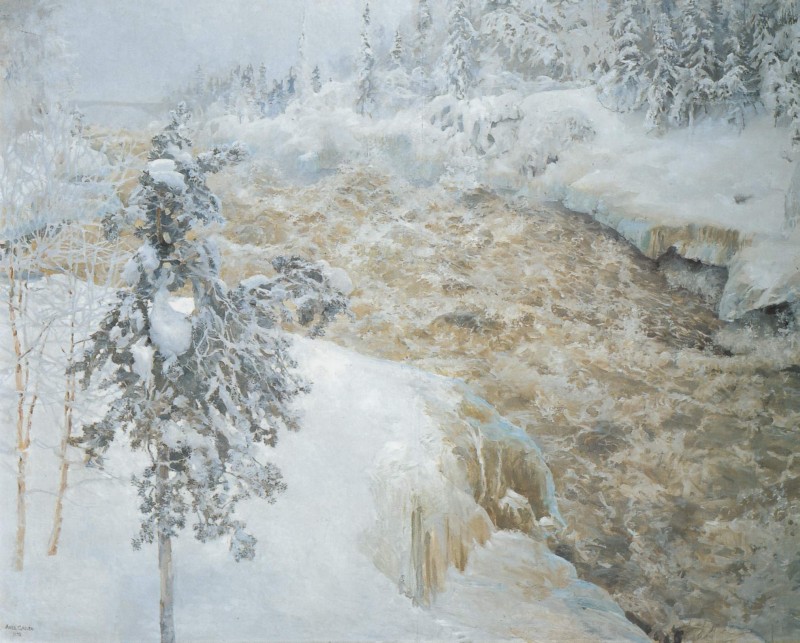 Winterszene vom Imatra