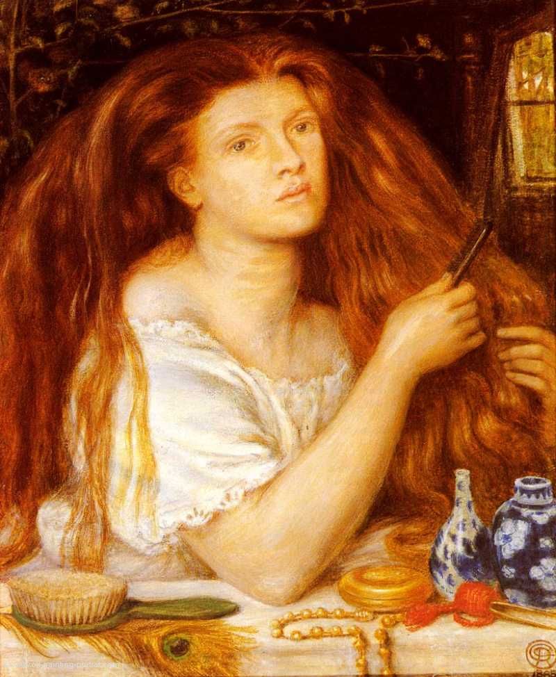 Women Combing her Hair