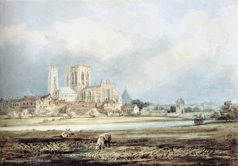 York Minster from the South East with Layerthorpe Bridge