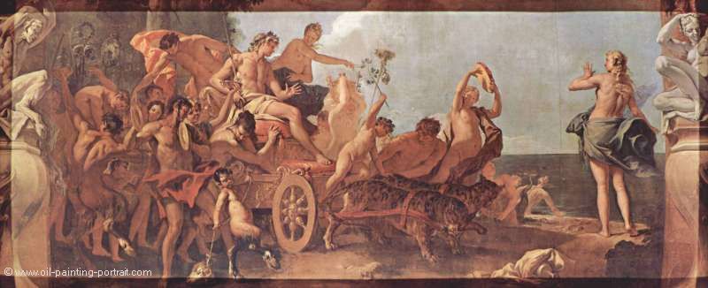 Zusammentreffen von Bacchus und Ariane