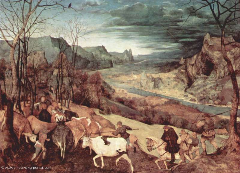 Zyklus der Monatsbilder (Heimkehr der Herde (Monat Oktober oder November)