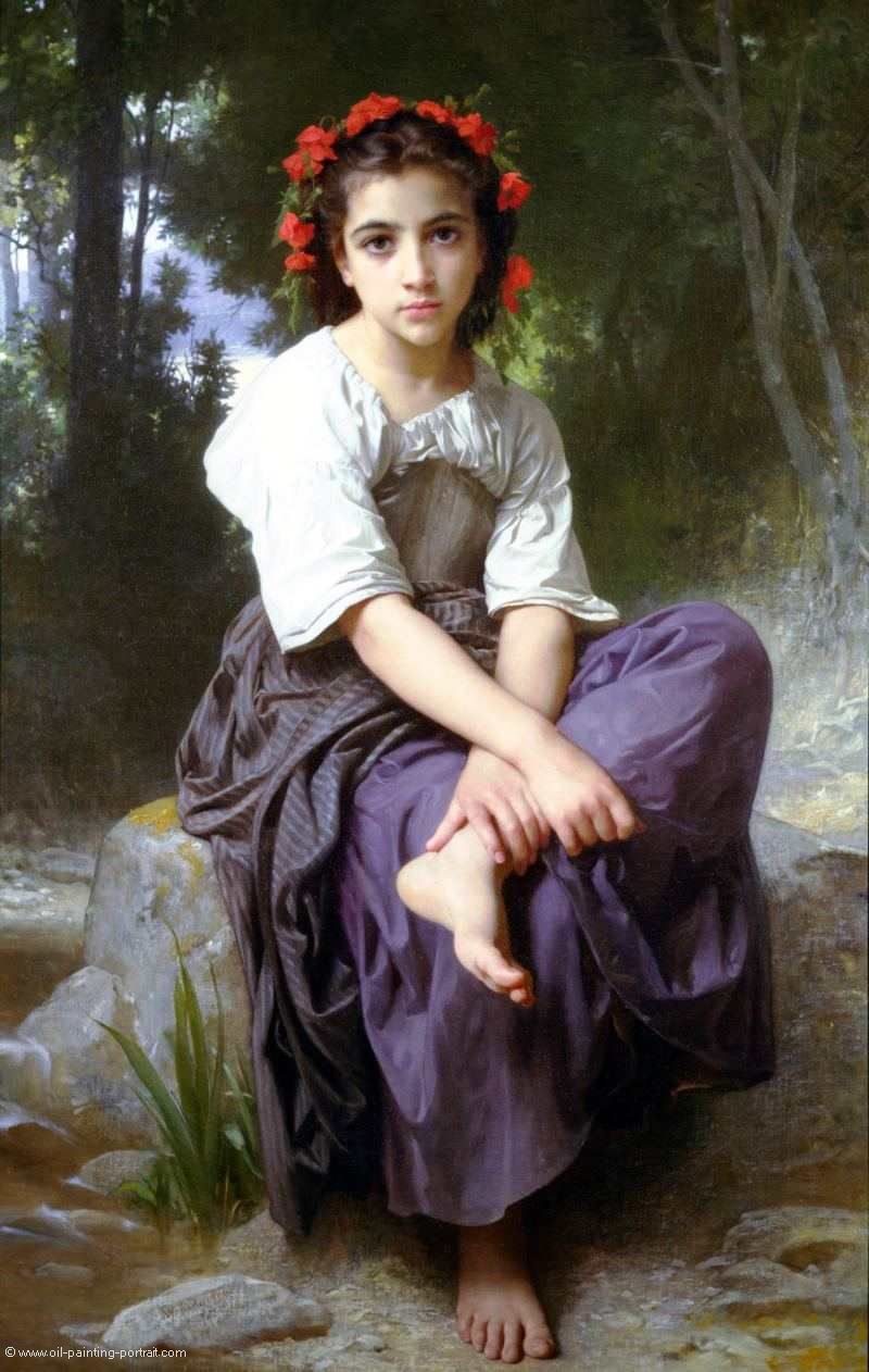 au bord du ruisseau