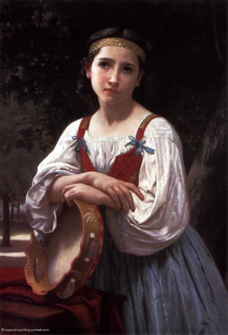 bohemienne au tambou de basque