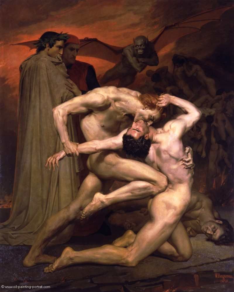 dante et virgile au enfers