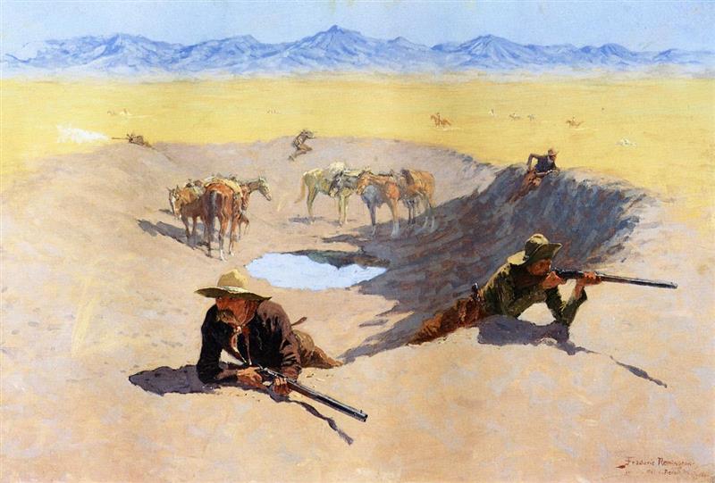 fight for the water hole