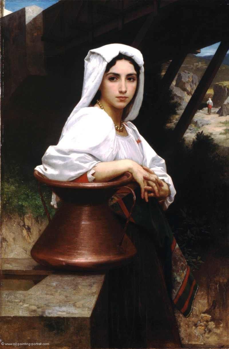 jeune italienne puisant de leau