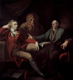 Bild:Der Kuenstler im Gespraech mit Johann Jacob Bodmer