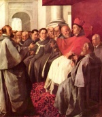 Bild:Der Heilige Bonaventura empfaengt die Gesandten des Kaisers