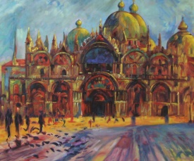 Pierre-Auguste Renoir  Markusplatz in Venedig Detail