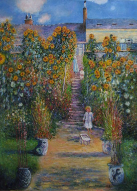 Claude Monet - Garden at Vetheuil