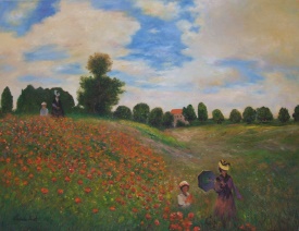 Claude Monet Mohnblumenfeld bei Argenteuil