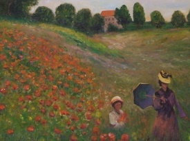 Claude Monet Mohnblumenfeld bei Argenteuil Detail