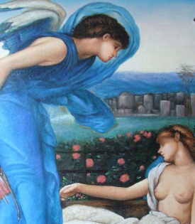 Edward Burne Jones  Cupid finding Psyche Detail