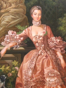 Francois Boucher Madame Pompadoure Detail