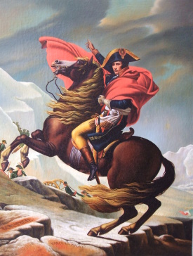 Jacque Louis David  Napoleon überquert die Alpen