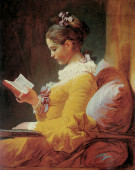Jean-Honoré Fragonard  A young girl reading