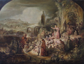 Rembrandt Predigt Johannes des Täufers