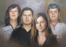 Custom-made painting - Family