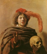 Bild:Garçon avec un crâne