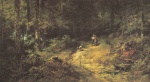 Bild:Le chasseur et sa fille dans la haute forêt
