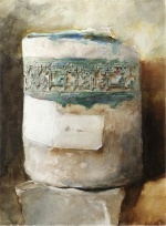 Bild:Artefact perse avec décoration de faïence 