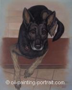 Tiergem&auml;lde "Hund"