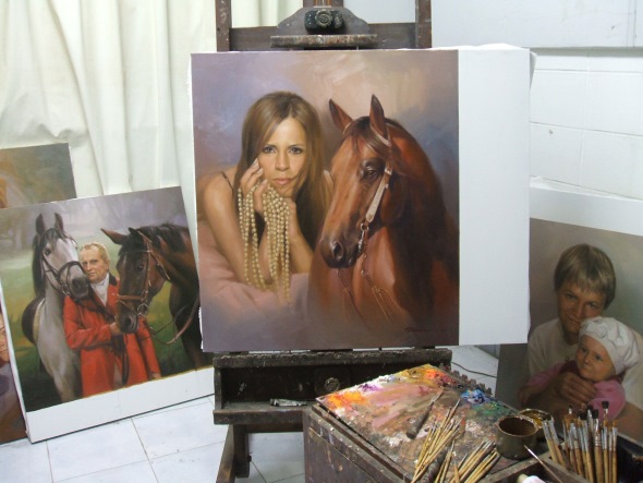 Model Pferd Gemälde