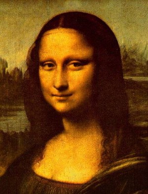 Gem&auml;lde Monas Lisa (Detail)