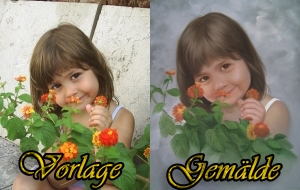 Kinderbilder nach Vorlage