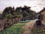 Theodore Clement Steele  - Bilder Gemälde - Village Scene