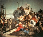 Giovanni Battista Tiepolo - Bilder Gemälde - Christ Carrying the Cross