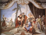 Giovanni Battista Tiepolo - Bilder Gemälde - Rachel Hiding the Idols from her Father Laban