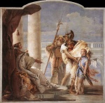 Giovanni Battista Tiepolo  - Peintures - Enée présentant à Didon Cupidon habillé en Ascagne