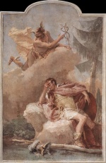 Giovanni Battista Tiepolo  - paintings - Mercury Appearing to Aeneas