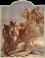 Giovanni Battista Tiepolo  - paintings - Venus Appearing to Aeneas on the Shores of Cathage