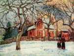 Camille  Pissarro - Peintures - Châtaigniers à Louveciennes