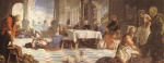 Jacopo Robusti Tintoretto - paintings - Christ Washing the Feet of his Disciples