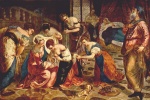 Jacopo Robusti Tintoretto - Bilder Gemälde - The Birth of John the Baptist