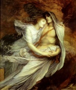 George Frederic Watts - Bilder Gemälde - Pablo and Francesca