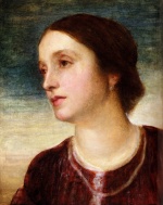 George Frederic Watts  - Bilder Gemälde - Portrait of the Countess Somers
