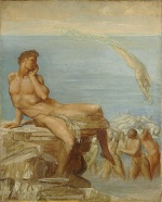 George Frederic Watts  - Peintures - Le génie de la poésie grecque 