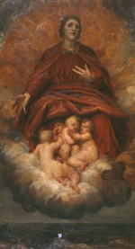 George Frederic Watts  - Bilder Gemälde - The Spirit of Christianity