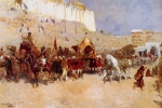 Edwin Lord Weeks  - Peintures - Procession de mariage à Jodhpur