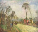 Camille  Pissarro - paintings - Strasse