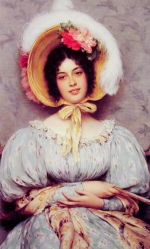 Eugene de Blaas  - paintings - A Viennese Beauty