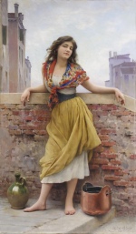 Eugene de Blaas  - paintings - Die Wassertraegerin