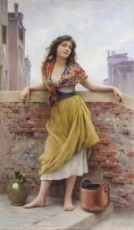 Eugene de Blaas - paintings - Die Wassertraegerin