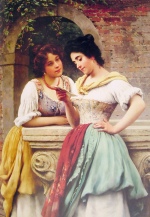 Eugene de Blaas - paintings - Shared Correspondance