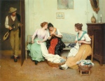 Eugene de Blaas - Peintures - Les potins amicaux